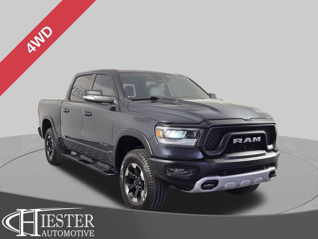 Gray (Maximum Steel Metallic Clearcoat) 2021 RAM 1500 Pickup Truck Four-Wheel Drive 8-Speed Automatic