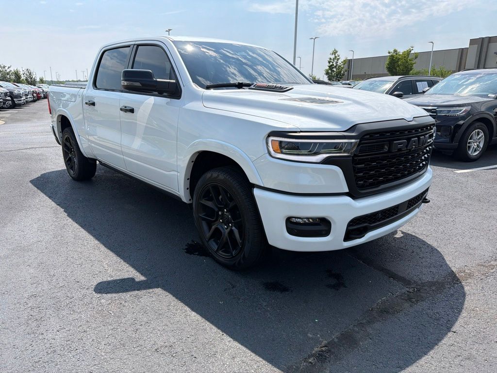 Ivory White Tri-Coat Pearlcoat 2026 RAM 1500 Pickup Truck Four-Wheel Drive 8-Speed Automatic
