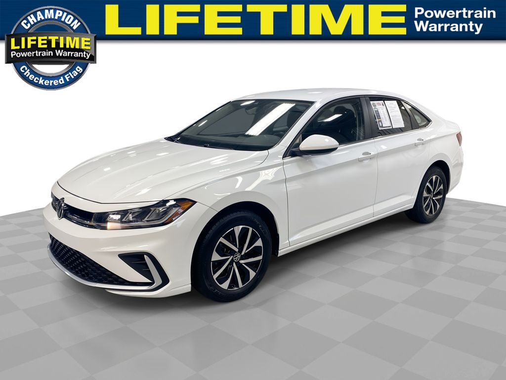Pure White 2025 Volkswagen Jetta Sedan Front-Wheel Drive 8-Speed Automatic