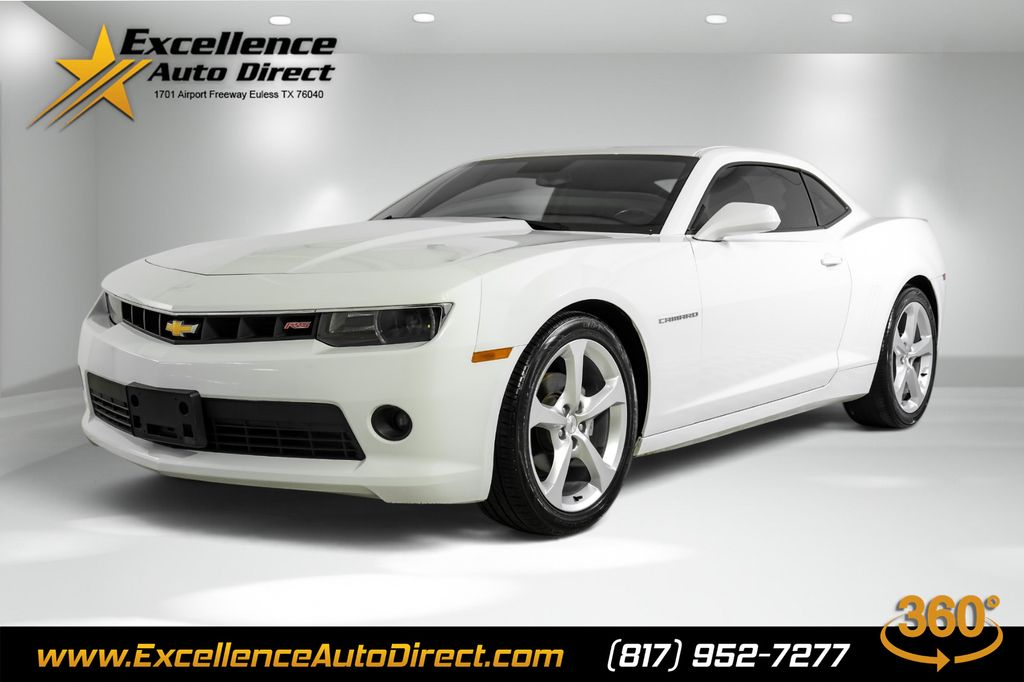 Summit White 2015 Chevrolet Camaro Coupe Rear-Wheel Drive 6-Speed Automatic