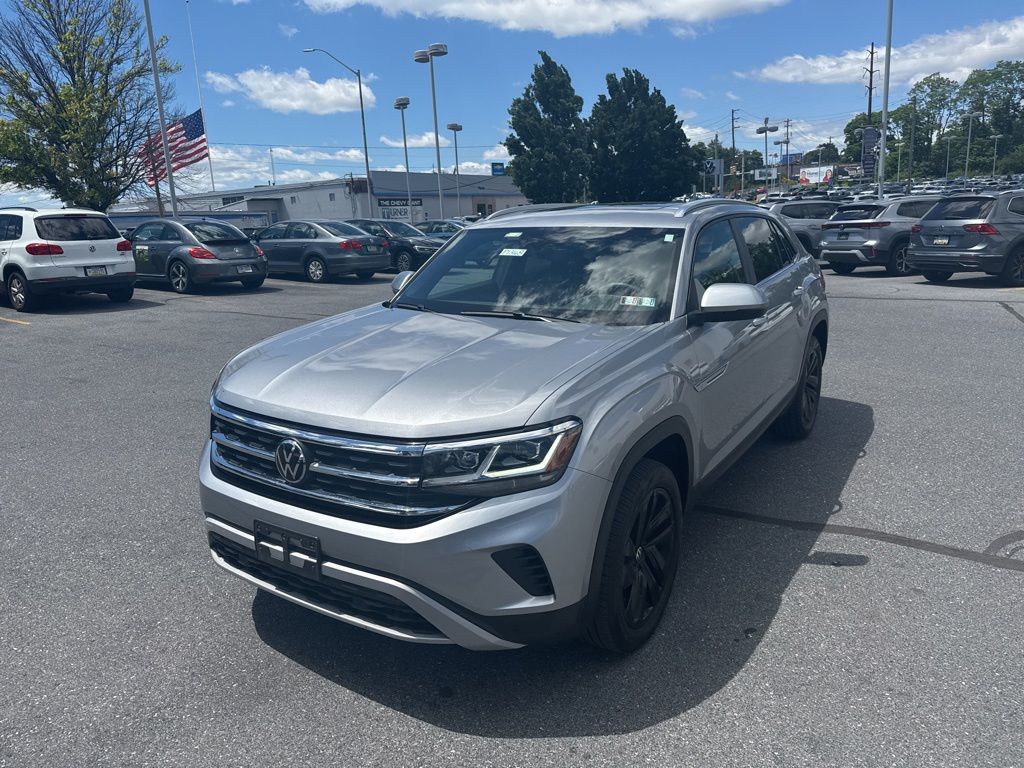 2023 Volkswagen Atlas Cross Sport 2.0T SE w/Technology Silver at Subaru and VW of Moon Township
