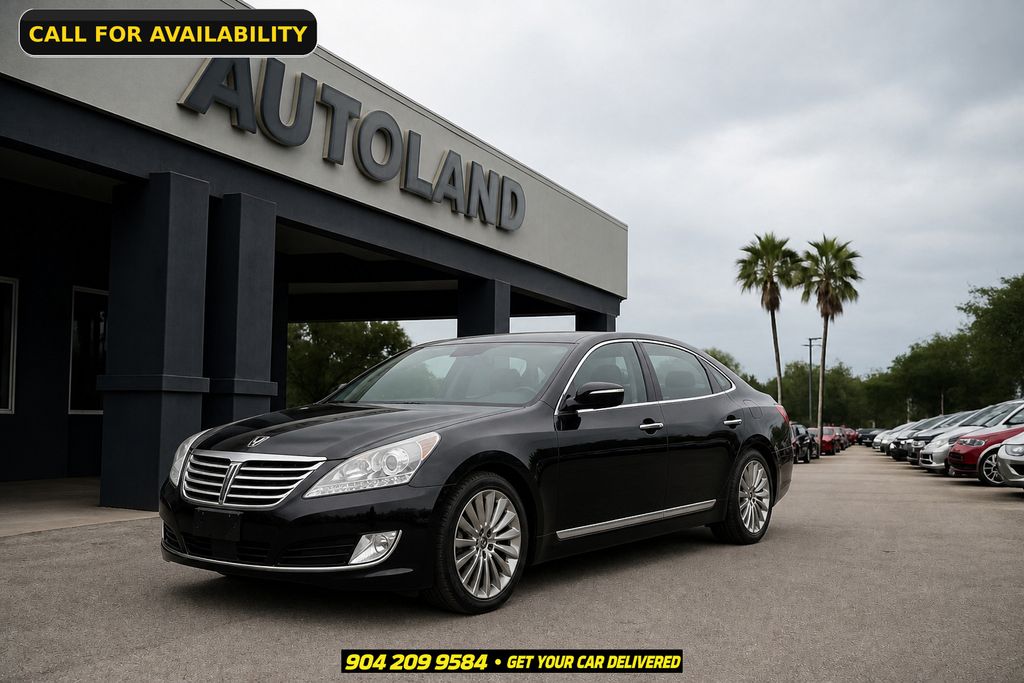 Black 2015 Hyundai Equus Sedan Rear-Wheel Drive 8-Speed Automatic