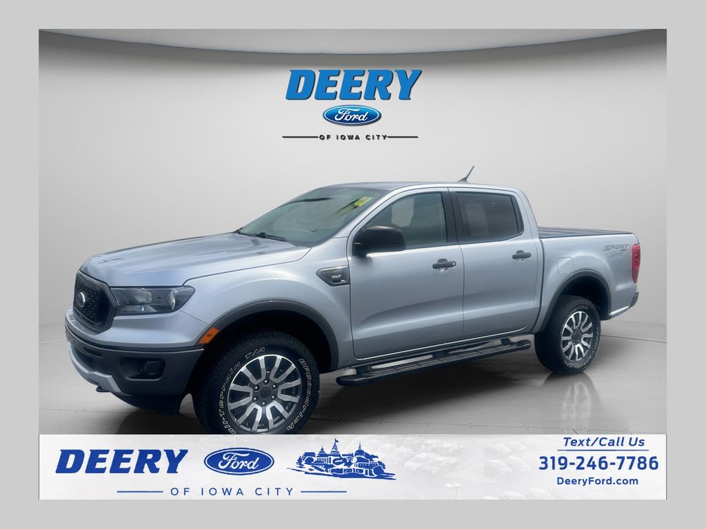Iconic Silver Metallic 2020 Ford Ranger Pickup Truck Four-Wheel Drive Automatic