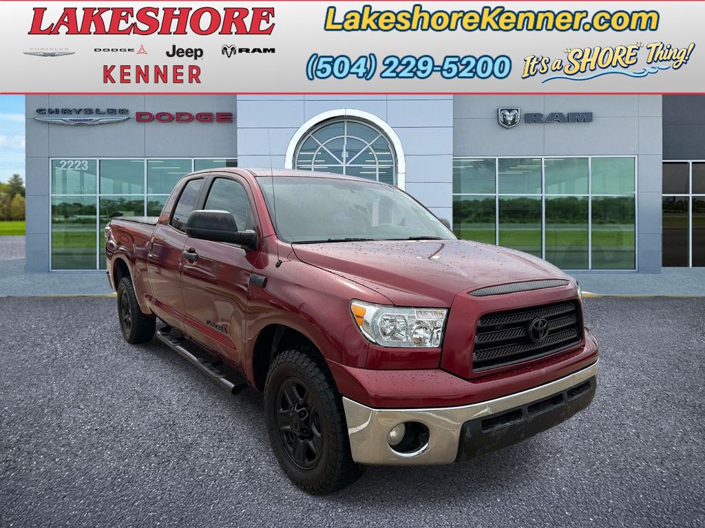 Red (Maroon) 2008 Toyota Tundra Pickup Truck 4X2 6-Speed Automatic