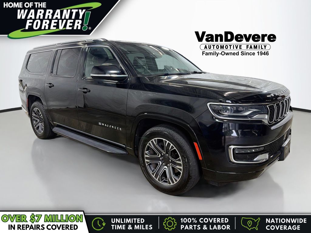 Diamond Black Crystal Pearlcoat 2024 Jeep Wagoneer L SUV / Crossover Four-Wheel Drive 8-Speed Automatic