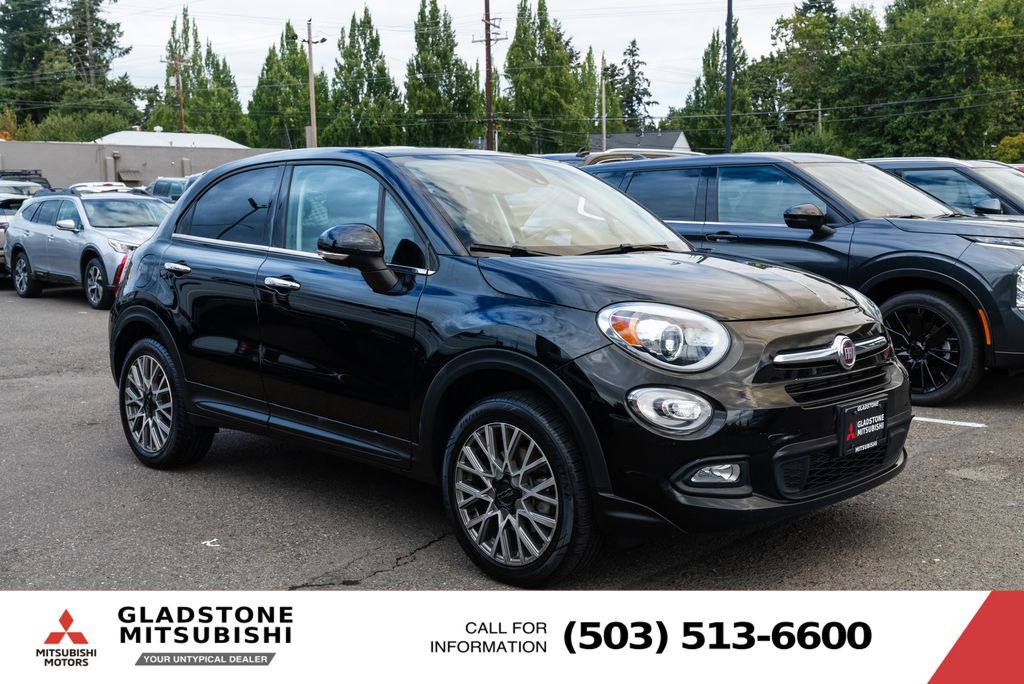 Nero Cinema (Black Clear Coat) 2018 FIAT 500X SUV / Crossover All-Wheel Drive Automatic