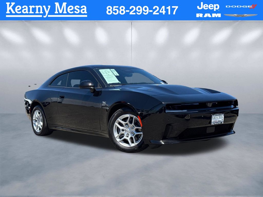 Diamond Black 2025 Dodge Charger Daytona Coupe All-Wheel Drive 1-Speed Automatic