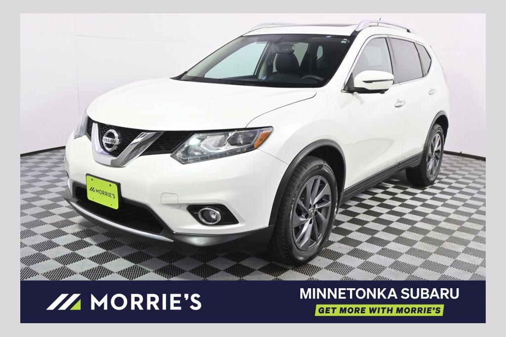 Pearl White 2016 Nissan Rogue SUV / Crossover All-Wheel Drive Continuously Variable Transmission