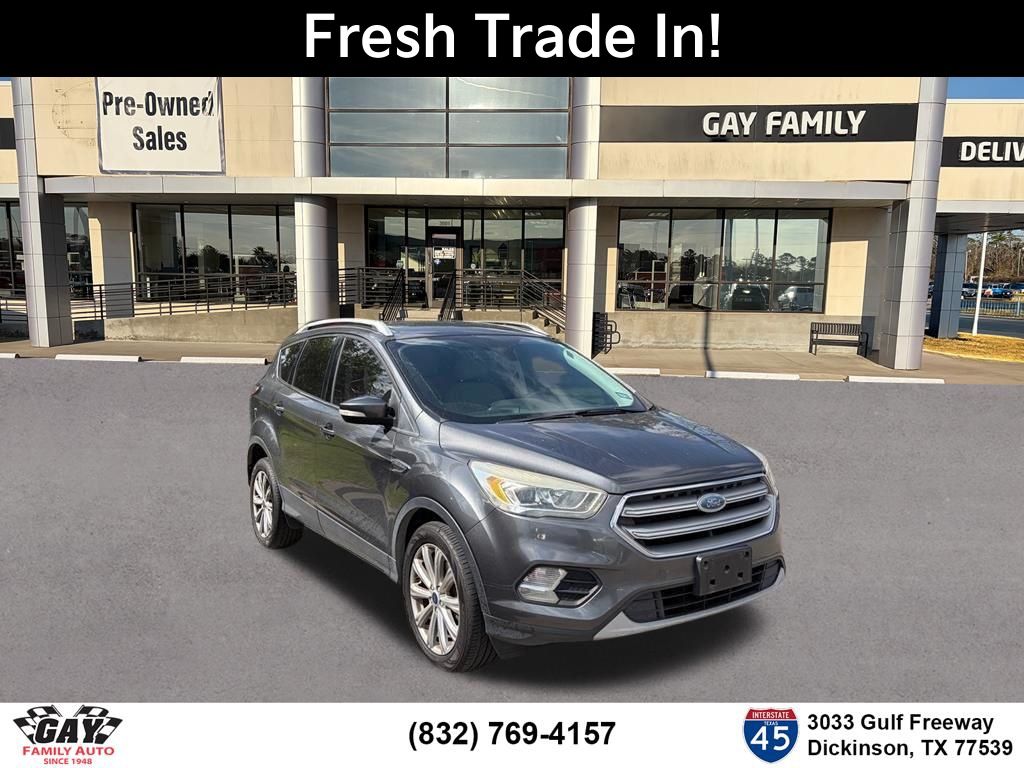Gray (Magnetic) 2017 Ford Escape Titanium FWD SUV / Crossover Front-Wheel Drive 6-Speed Automatic