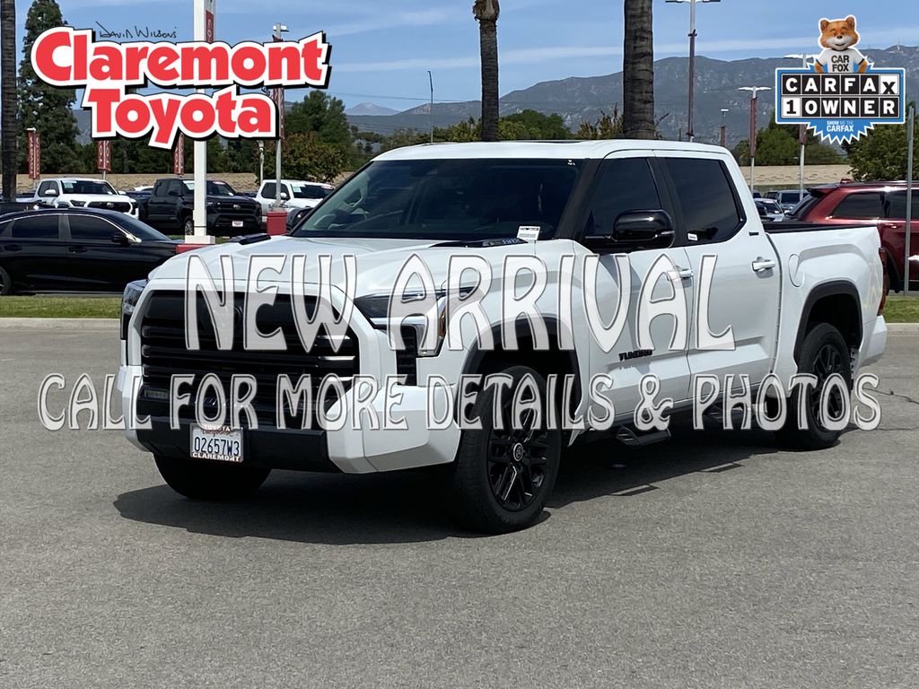 White (Wind Chill Pearl) 2024 Toyota Tundra Hybrid Limited HV CrewMax Cab 4WD Pickup Truck Four-Wheel Drive Automatic