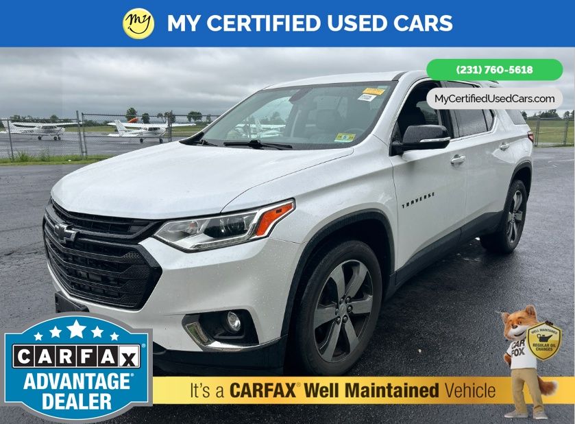 White (Iridescent Pearl Tricoat) 2019 Chevrolet Traverse SUV / Crossover Four-Wheel Drive 9-Speed Automatic