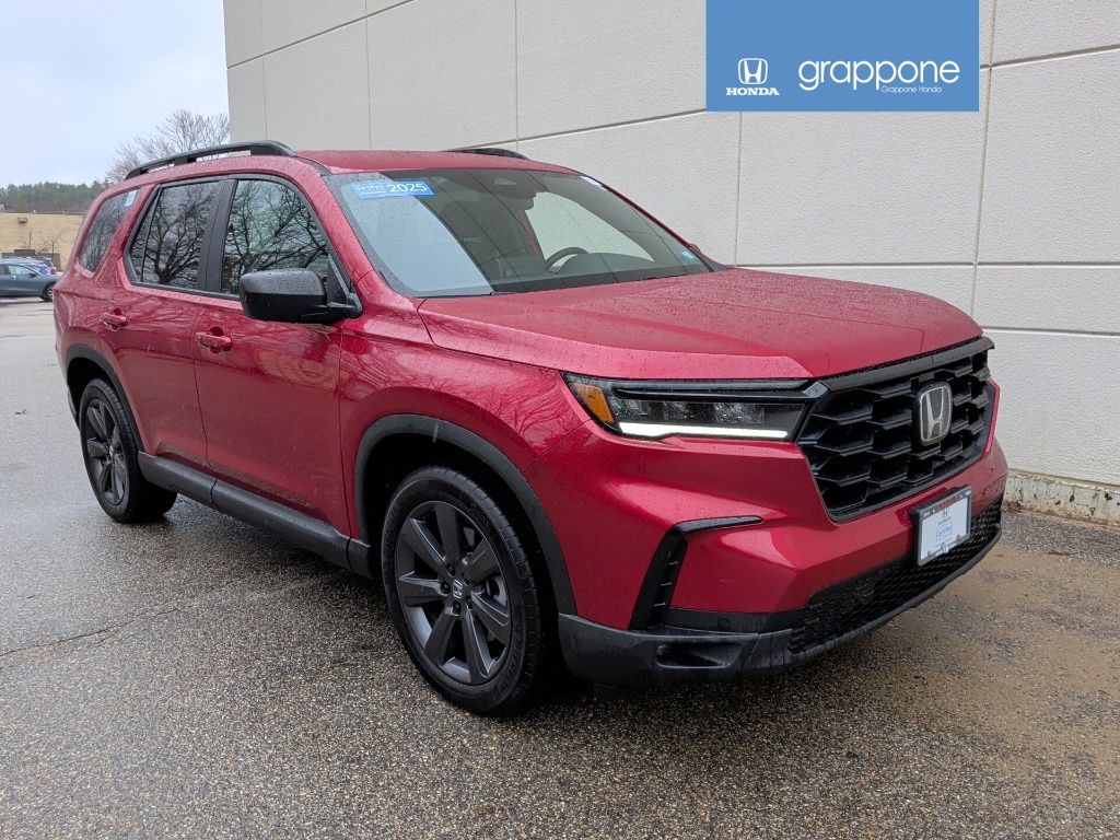 Radiant Red Metallic II 2025 Honda Pilot Sport AWD SUV / Crossover All-Wheel Drive Automatic