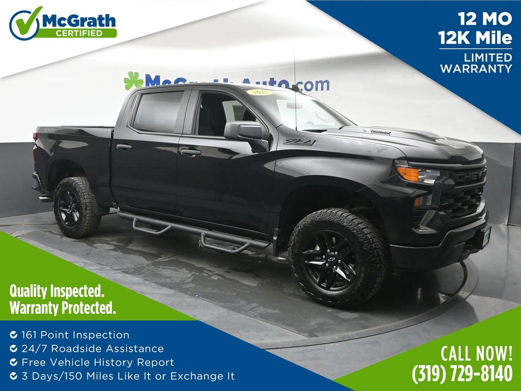 Black 2025 Chevrolet Silverado 1500 Pickup Truck Four-Wheel Drive 8-Speed Automatic