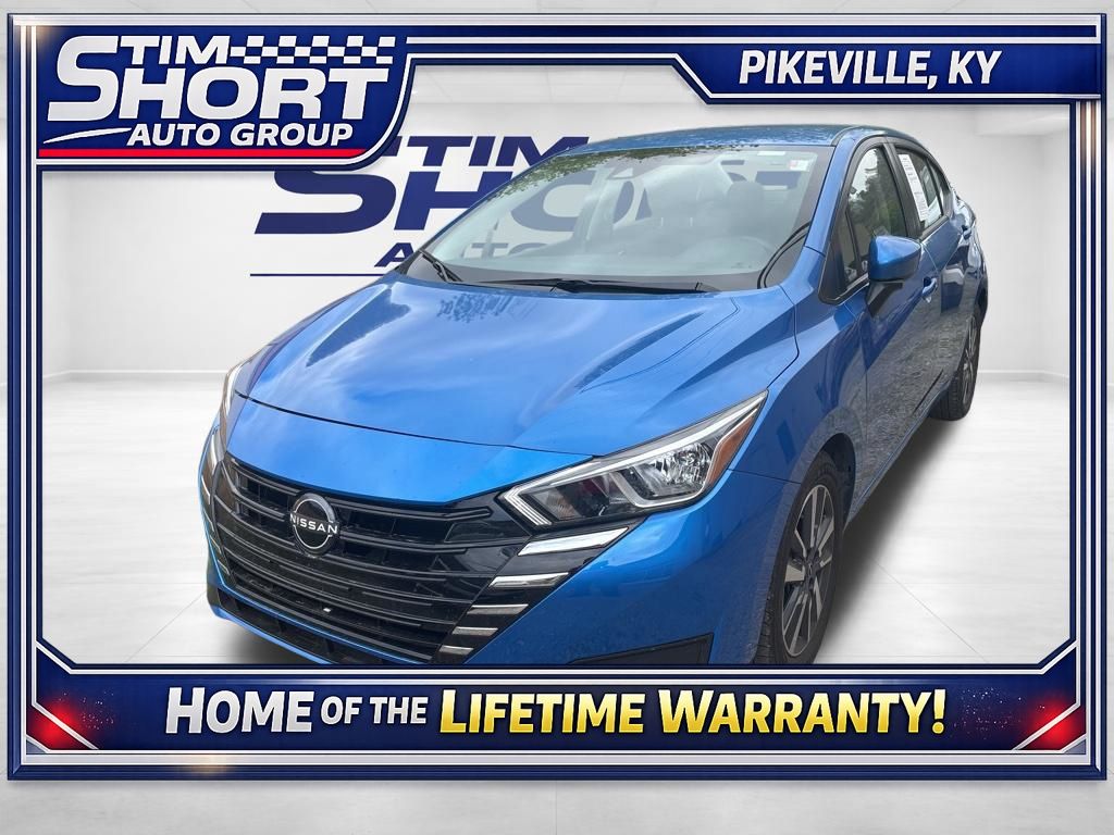 Electric Blue Metallic 2024 Nissan Versa SV FWD Sedan Front-Wheel Drive Continuously Variable Transmission