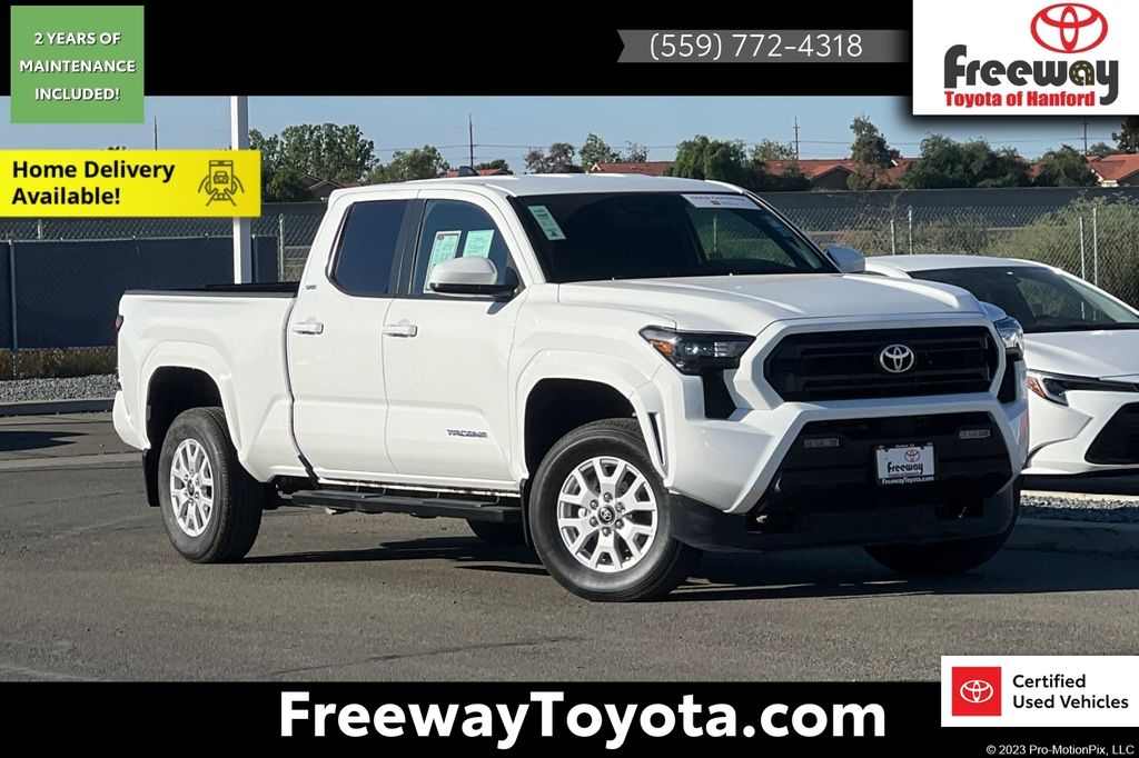 Ice Cap 2025 Toyota Tacoma SR5 Double Cab 4WD Pickup Truck Four-Wheel Drive 8-Speed Automatic