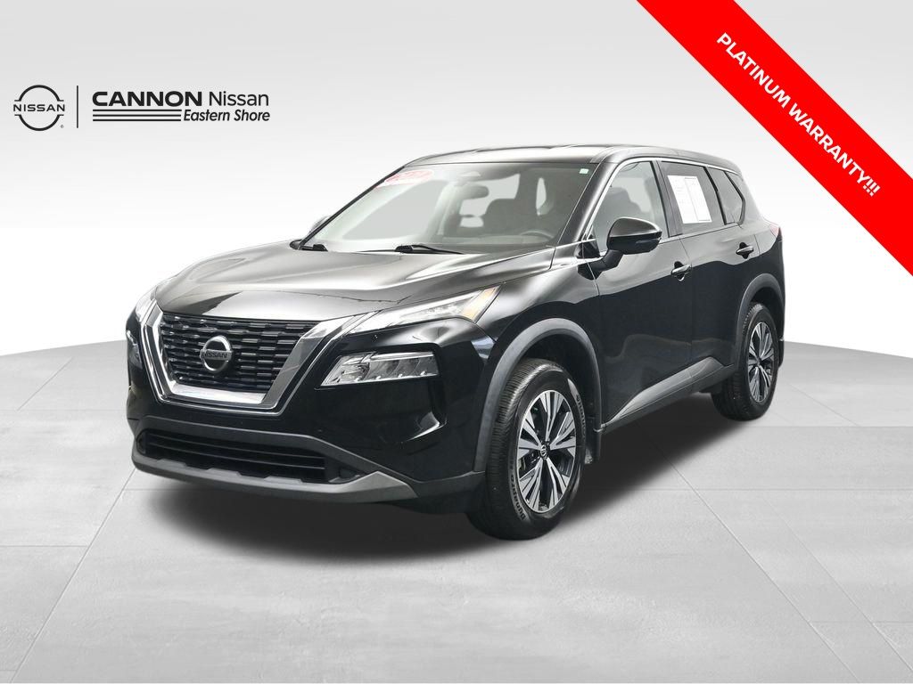 Super Black 2021 Nissan Rogue SV FWD SUV / Crossover Front-Wheel Drive Continuously Variable Transmission