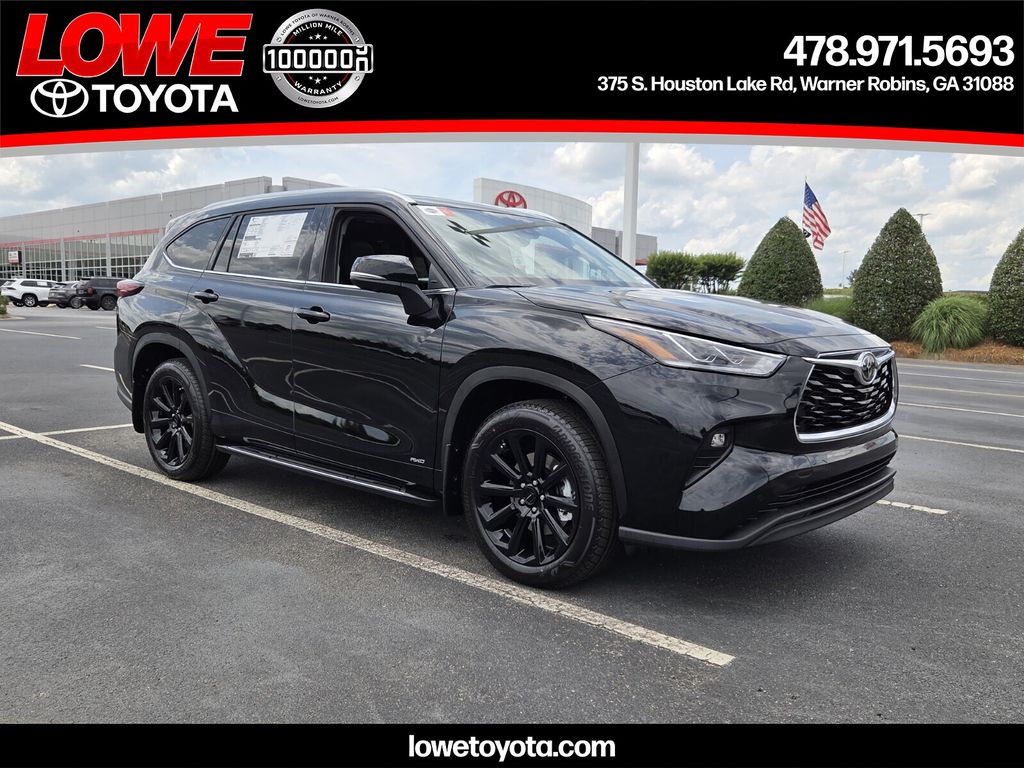 Black 2026 Toyota Highlander Hybrid Limited AWD SUV / Crossover All-Wheel Drive Continuously Variable Transmission