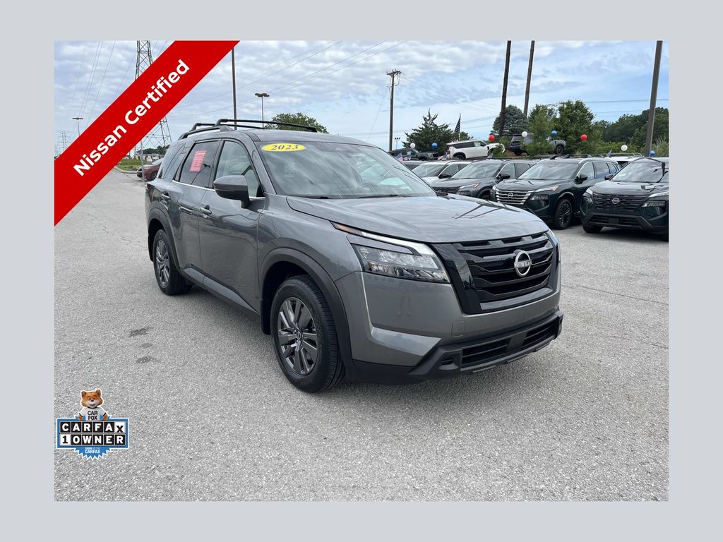 Gray (Gun Metallic) 2023 Nissan Pathfinder SV 4WD SUV / Crossover All-Wheel Drive 9-Speed Automatic