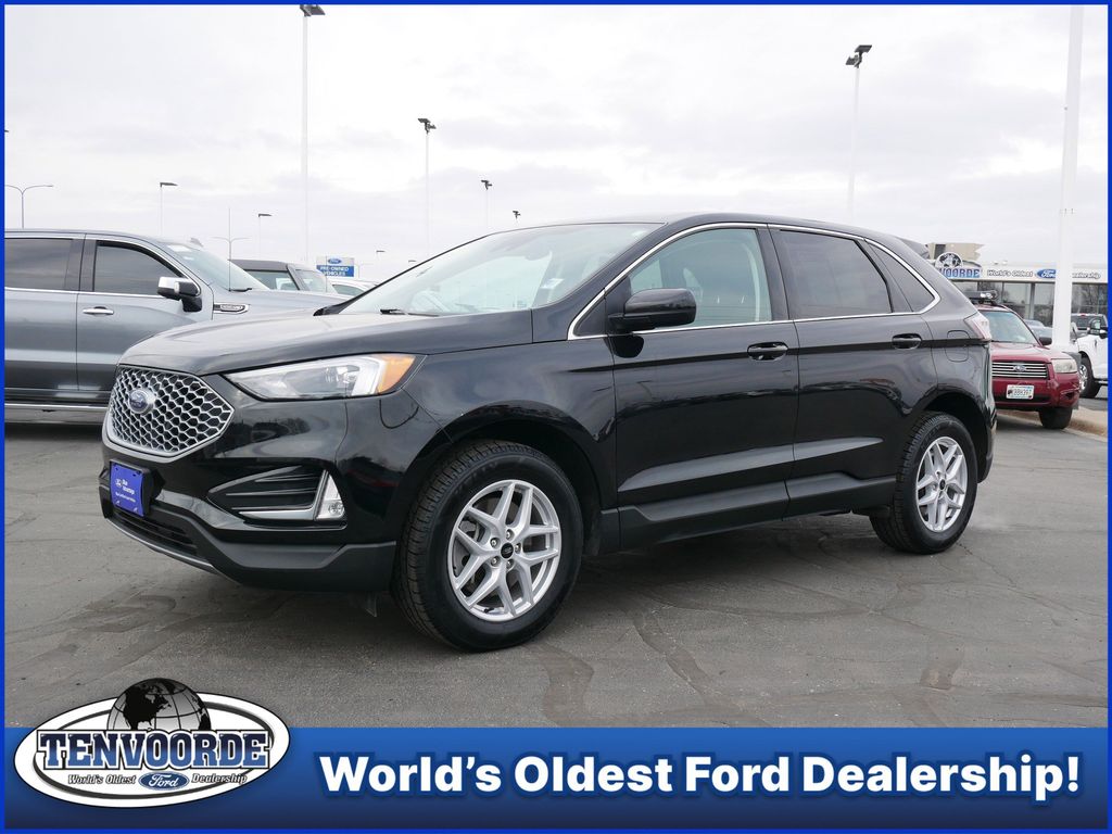 Agate Black Metallic 2024 Ford Edge SEL AWD SUV / Crossover All-Wheel Drive 8-Speed Automatic