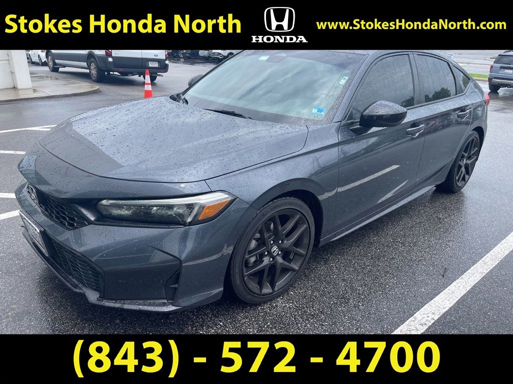 2025 Honda Civic Sport Gray at Stokes Honda North