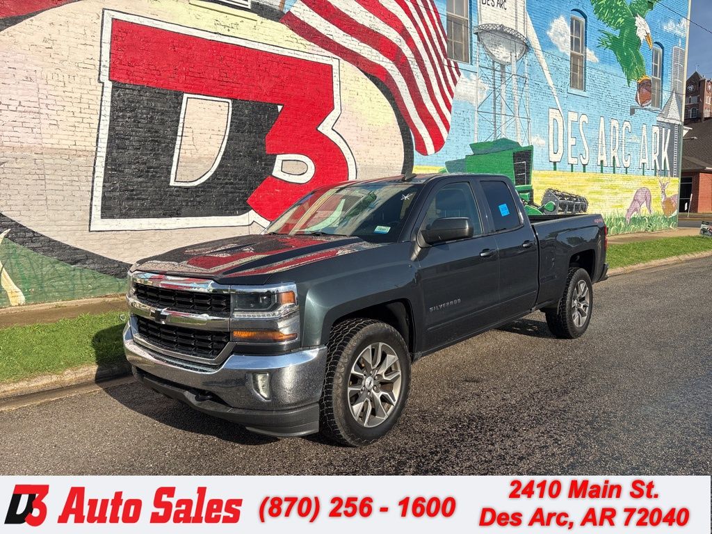 Gray (Graphite Metallic) 2017 Chevrolet Silverado 1500 LT Double Cab 4WD Pickup Truck Four-Wheel Drive 6-Speed Automatic Overdrive