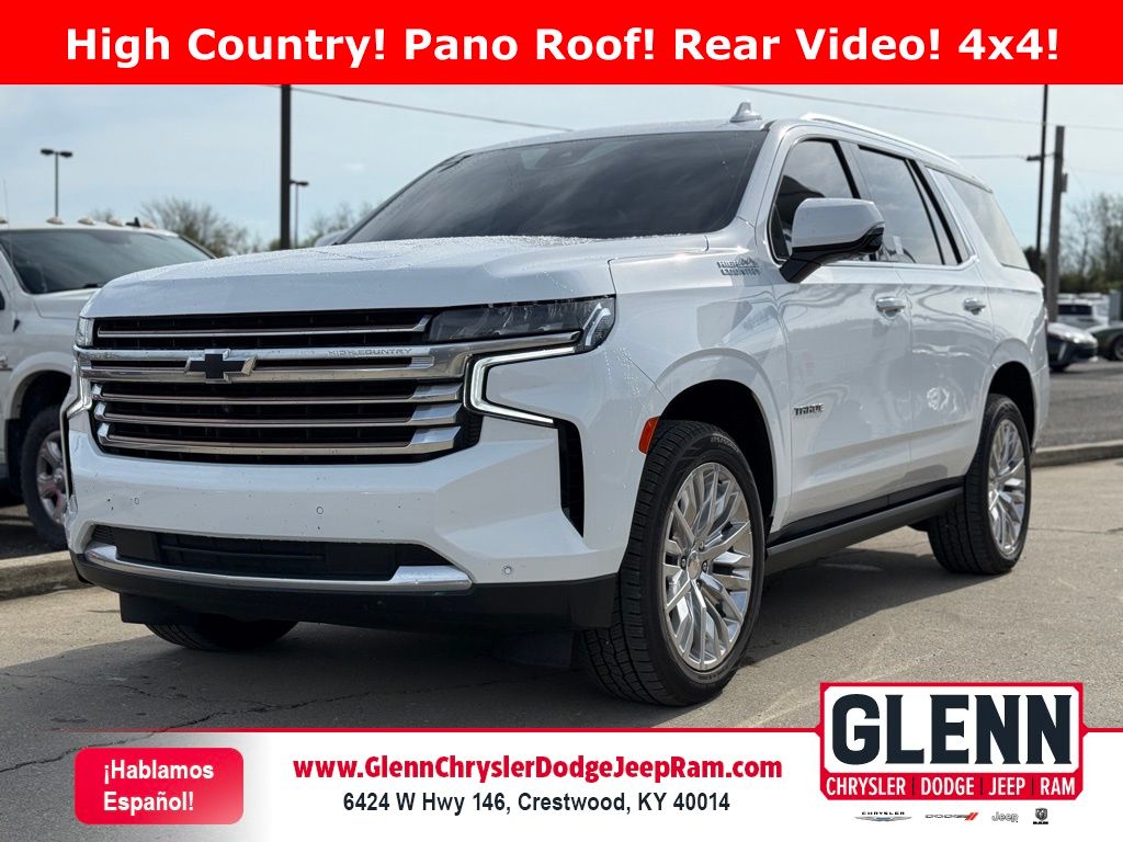 Summit White 2023 Chevrolet Tahoe High Country 4WD SUV / Crossover Four-Wheel Drive