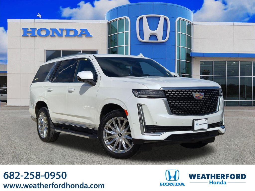 Crystal White Tricoat 2023 Cadillac Escalade SUV / Crossover Four-Wheel Drive Automatic