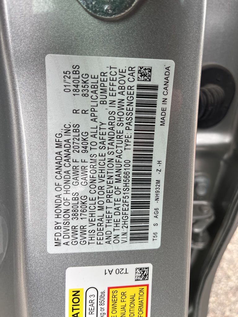 2025 Honda Civic Sport 5