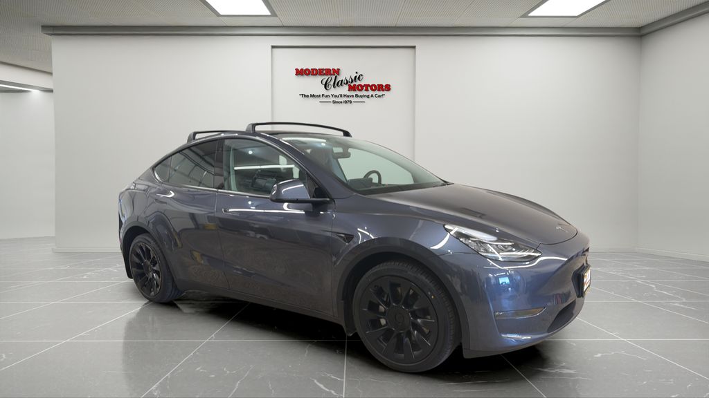 Gray 2022 Tesla Model Y SUV / Crossover All-Wheel Drive 1-Speed Automatic