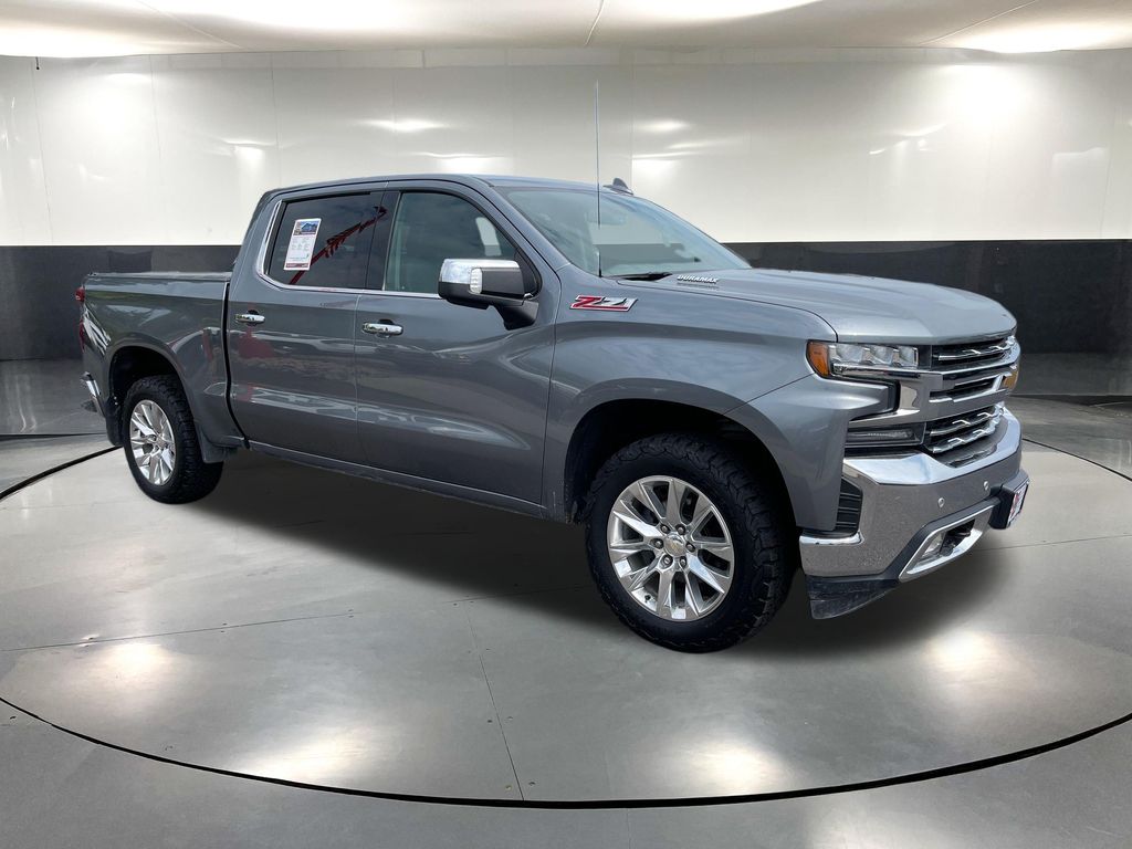 Gray (Satin Steel Metallic) 2020 Chevrolet Silverado 1500 Pickup Truck Four-Wheel Drive Automatic