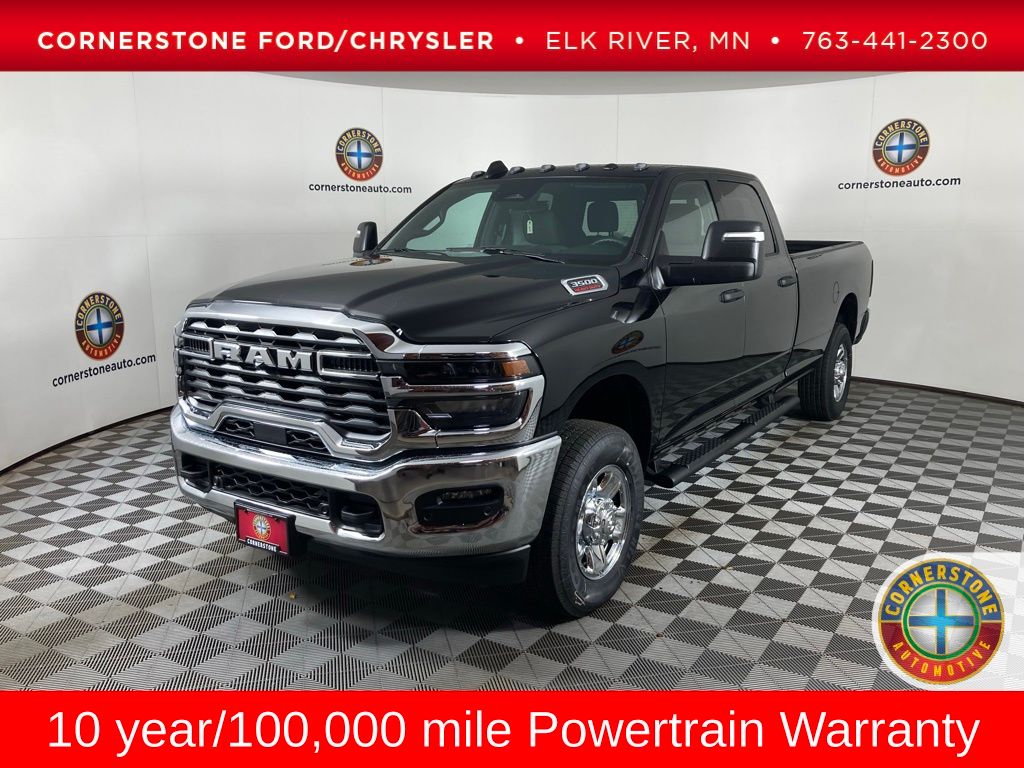 Diamond Black Crystal Pearlcoat 2026 RAM 3500 Tradesman Crew Cab LB 4WD Pickup Truck Four-Wheel Drive 8-Speed Automatic