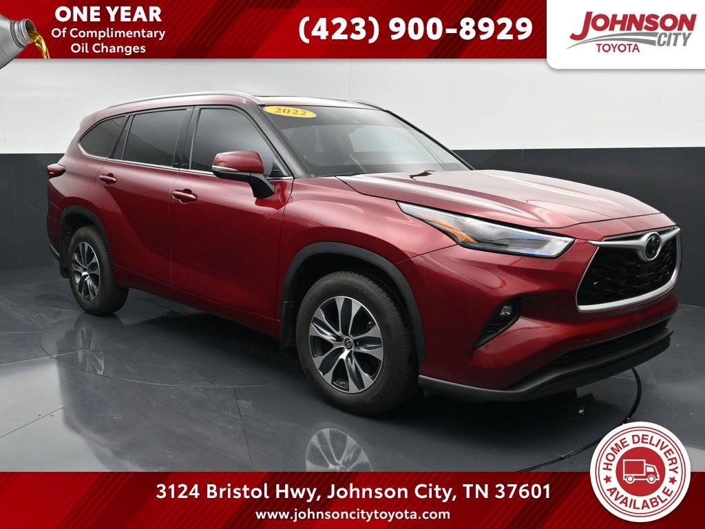 Red (Ruby Flare Pearl) 2022 Toyota Highlander XLE AWD SUV / Crossover All-Wheel Drive 8-Speed Automatic