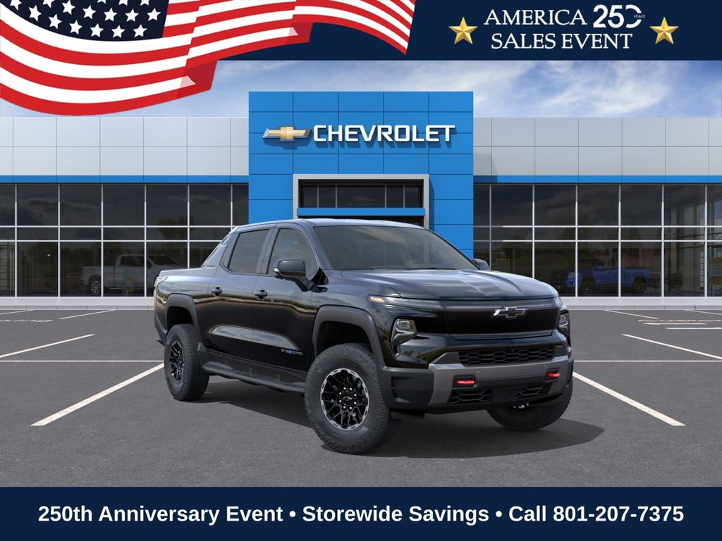Black 2026 Chevrolet Silverado EV Pickup Truck All-Wheel Drive 1-Speed Automatic