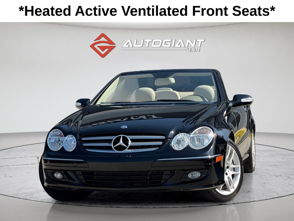 Black 2009 Mercedes-Benz CLK 350 Cabriolet Convertible Rear-Wheel Drive 7-Speed Automatic