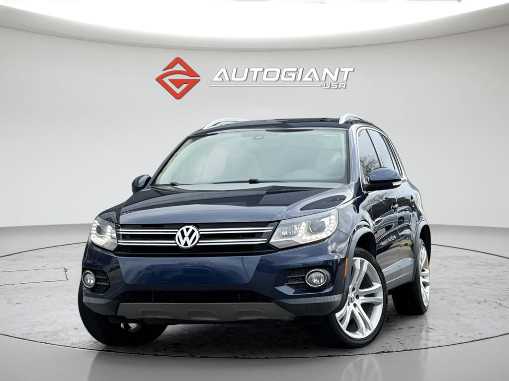 Blue 2016 Volkswagen Tiguan R-Line SUV / Crossover Front-Wheel Drive 6-Speed Automatic