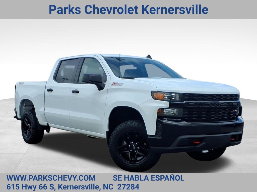 Summit White 2021 Chevrolet Silverado 1500 Pickup Truck Four-Wheel Drive 6-Speed Automatic Overdrive