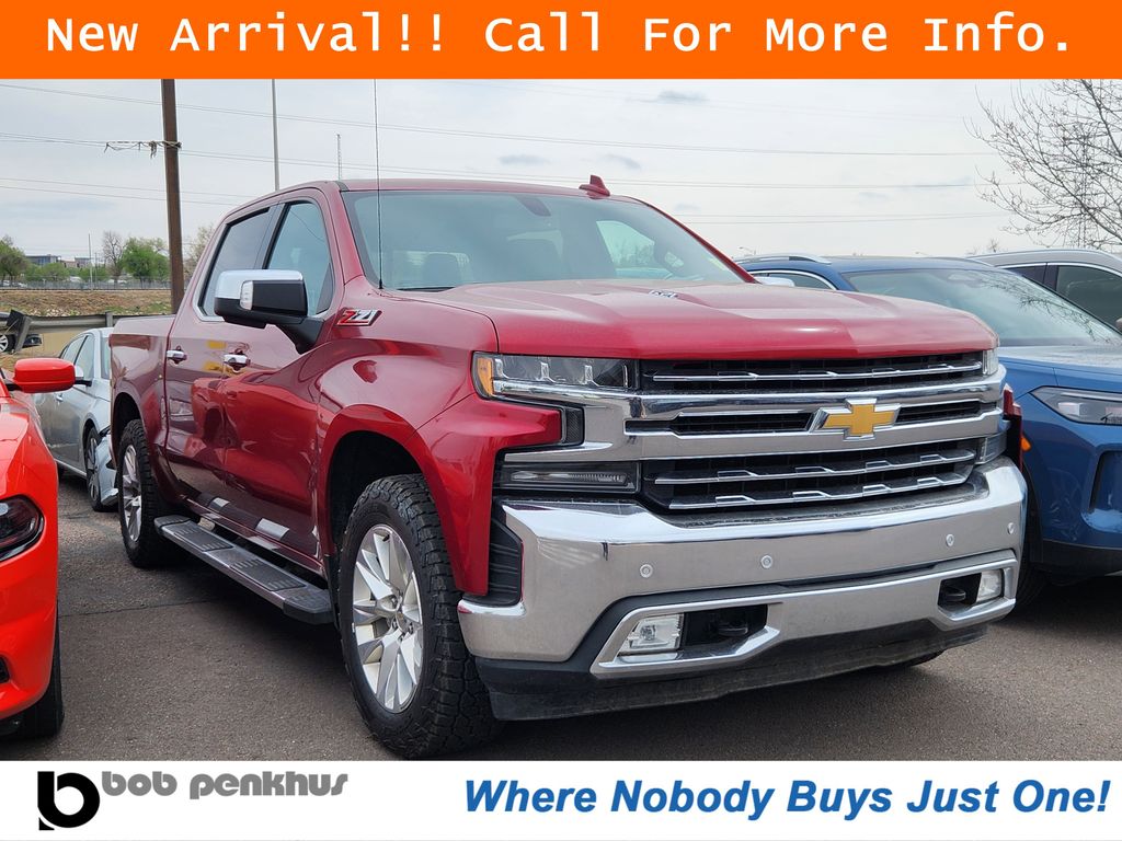 Cherry Red Tintcoat 2021 Chevrolet Silverado 1500 LTZ Crew Cab 4WD Pickup Truck Four-Wheel Drive Automatic