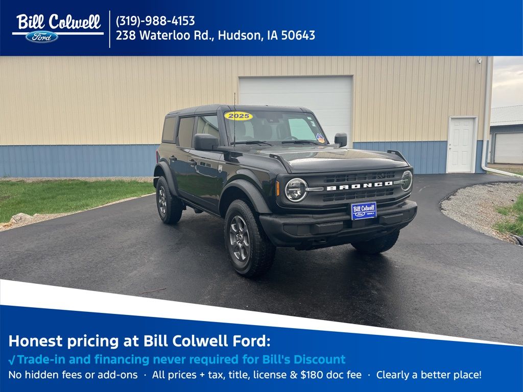 Shadow Black 2025 Ford Bronco SUV / Crossover Four-Wheel Drive Automatic