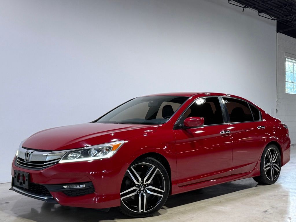 San Marino Red 2017 Honda Accord Sedan Front-Wheel Drive Continuously Variable Transmission