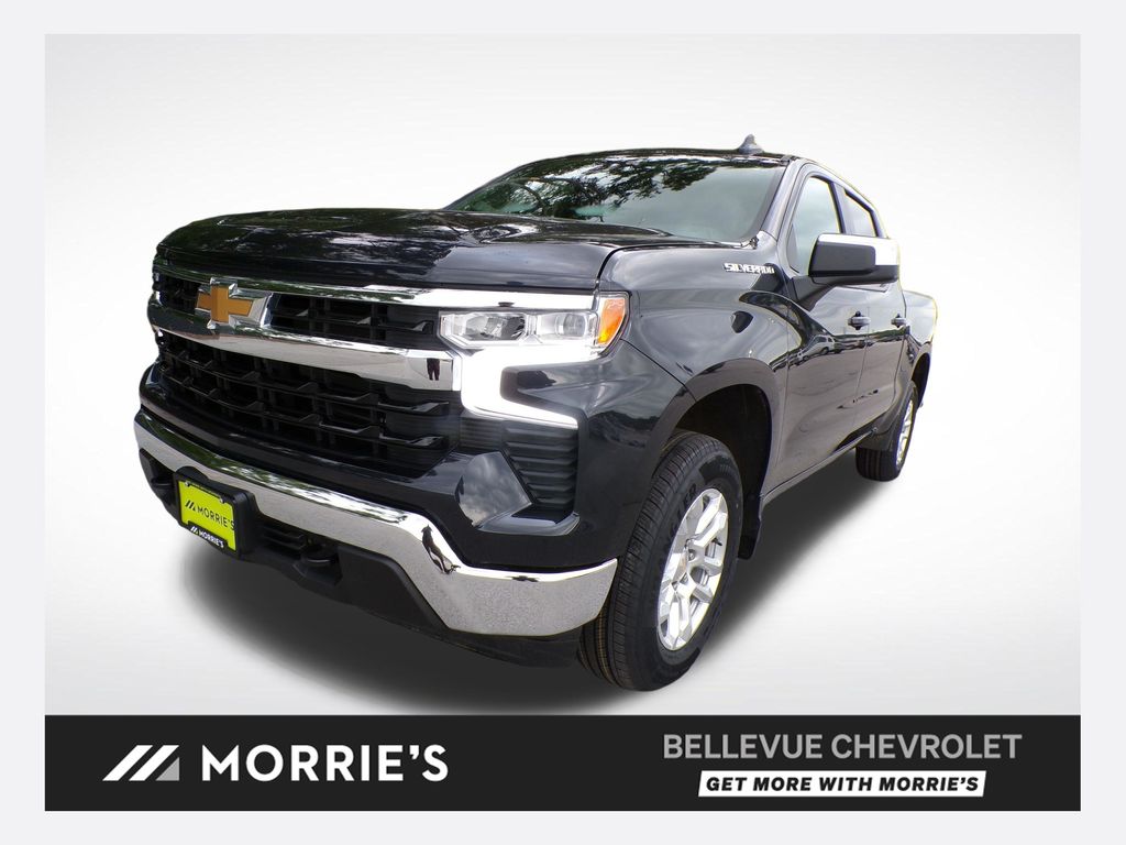 Dark Ash Metallic 2024 Chevrolet Silverado 1500 Pickup Truck Four-Wheel Drive 8-Speed Automatic