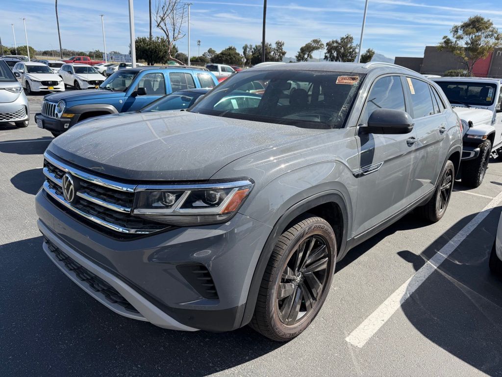 Pure Gray 2023 Volkswagen Atlas Cross Sport SE FWD with Technology SUV / Crossover Front-Wheel Drive 8-Speed Automatic