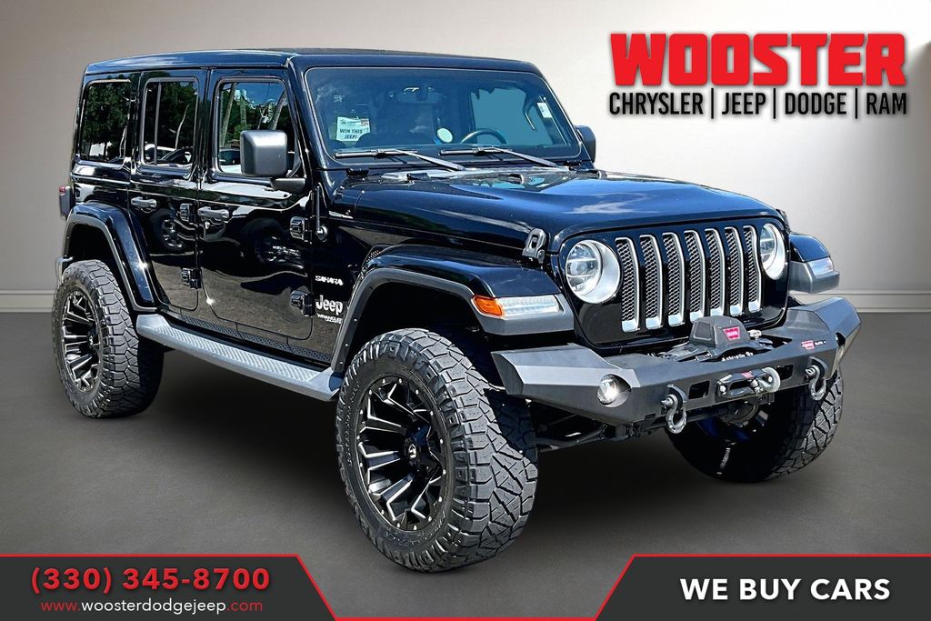 Black Clearcoat 2018 Jeep Wrangler Unlimited Sahara 4WD SUV / Crossover Four-Wheel Drive 6-Speed Manual