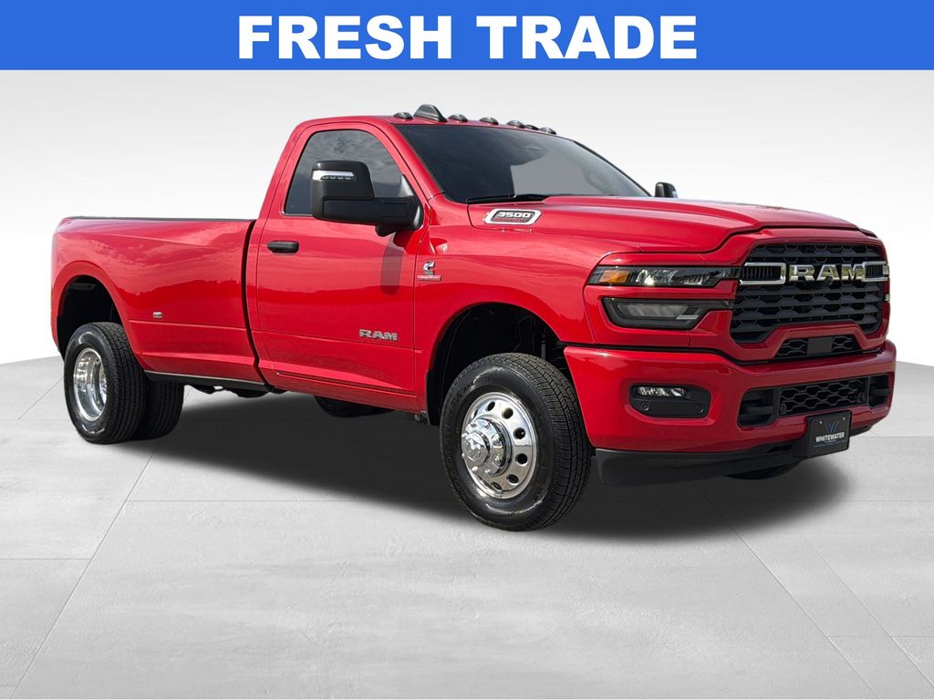 Flame Red Clearcoat 2026 RAM 3500 Big Horn Regular Cab LB DRW 4WD Pickup Truck Four-Wheel Drive 8-Speed Automatic