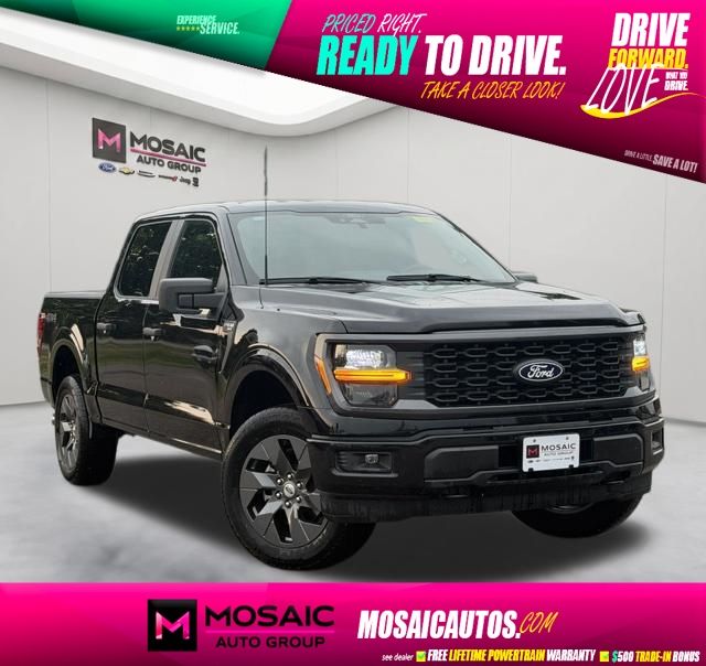 Black Metallic 2025 Ford F-150 Pickup Truck Four-Wheel Drive Automatic