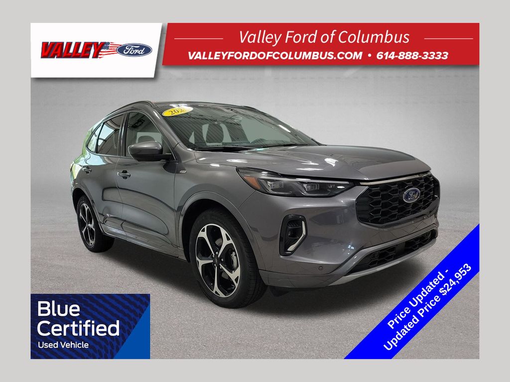 Gray Metallic 2023 Ford Escape Hybrid SUV / Crossover All-Wheel Drive Continuously Variable Transmission