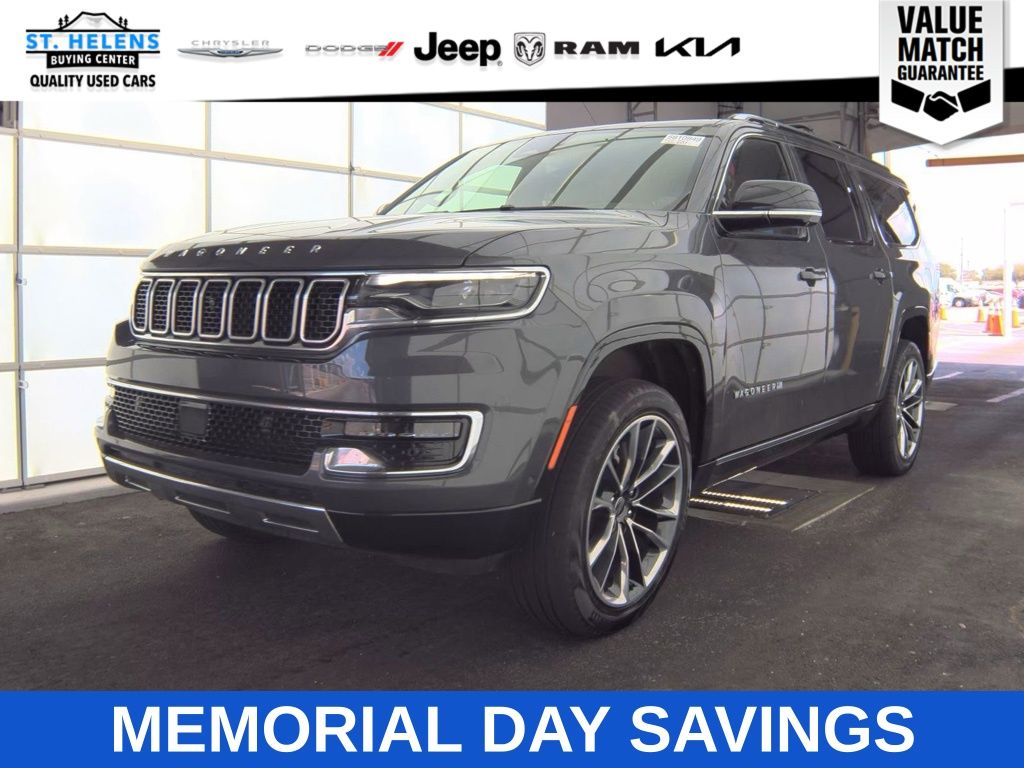 Baltic Gray Metallic Clearcoat 2024 Jeep Wagoneer L Series III 4WD SUV / Crossover Four-Wheel Drive 8-Speed Automatic