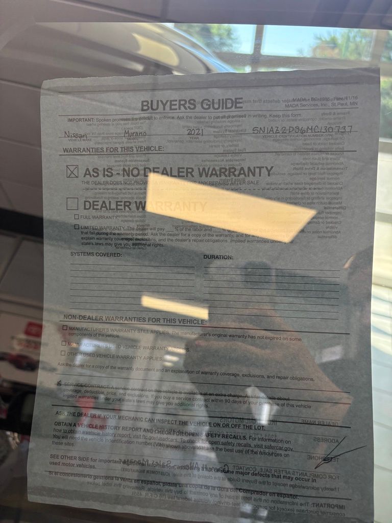 Used 2021 Nissan Murano SUV