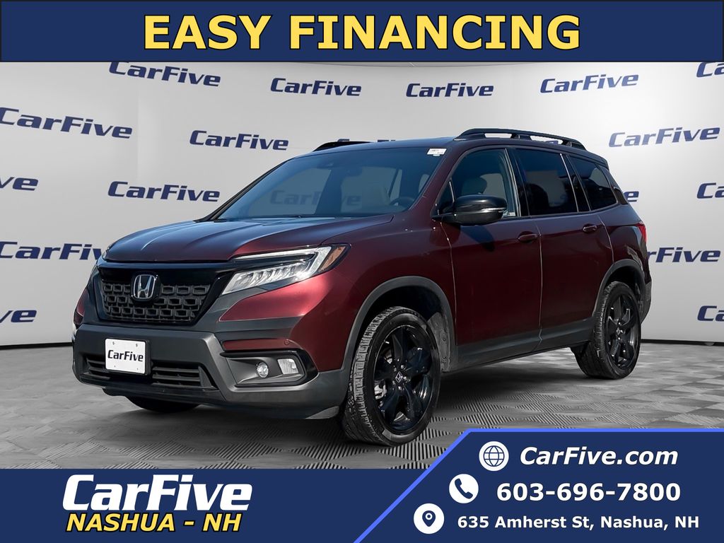 Red 2019 Honda Passport Elite AWD SUV / Crossover All-Wheel Drive 9-Speed Automatic