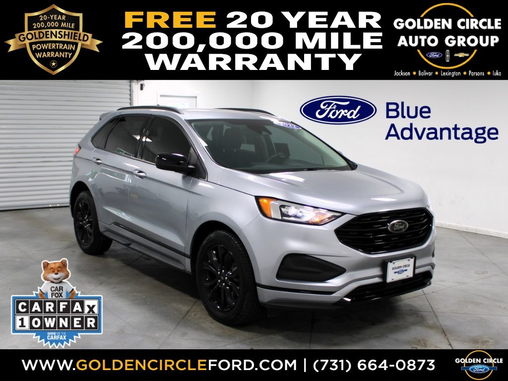 Iconic Silver Metallic 2022 Ford Edge SE AWD SUV / Crossover All-Wheel Drive 8-Speed Automatic