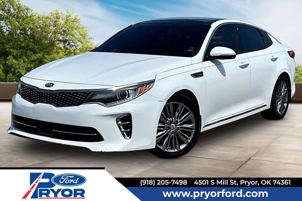 Snow White Pearl 2016 Kia Optima Sedan Front-Wheel Drive 6-Speed Automatic